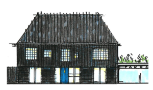 de schuur bij nacht van de zeven dorpelingen